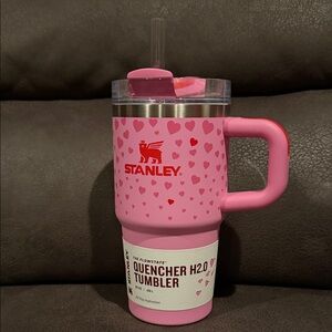 Stanley Pink Heart Quencher Tumbler